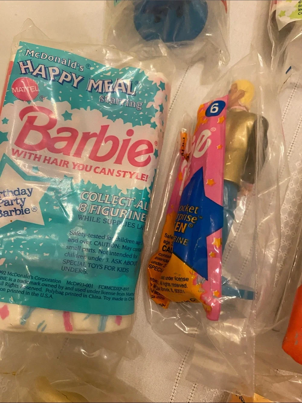 Barbie Happy Meal Toys Mint Condition